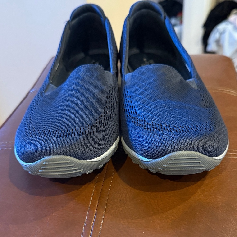 Skechers Dark Blue Relaxed Fit Slip-Ons - Picture 2 of 7